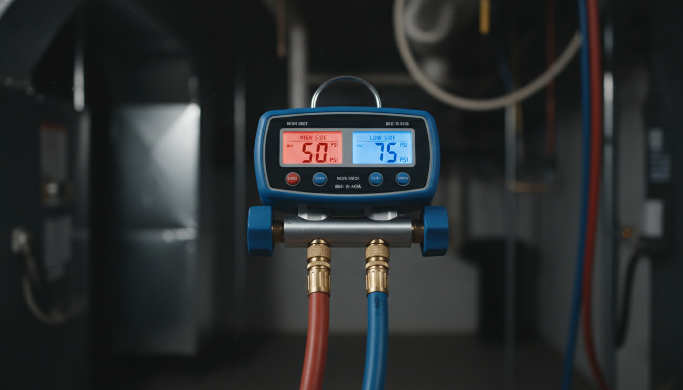 HVAC diagnostic gauges